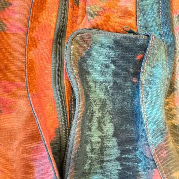 Kavu Cotton Canvas The Rope Bag Beach Tie Dye Multicolor Sling Purse Adjustable - Picture 7 of 10